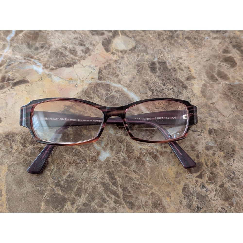 Jean Lafont Paris Facile 857 Eyeglasses Frame France 52 17 142mm Womens Purple